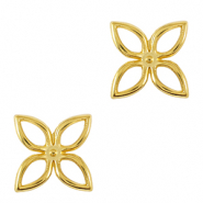 Anhänger Metall DQ Anhänger / Zwischenstück Flower Gold (Nickelfrei)