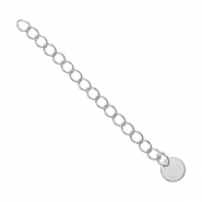 Zubehör Metall DQ Verlängerungskette Munze 6mm Antik silber (Nickelfrei)