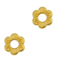 Anhänger Metall DQ Zwischenstück Flower 12mm Gold (Nickelfrei)