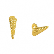 Anh&auml;nger Metall DQ Shell Gold (Nickelfrei)