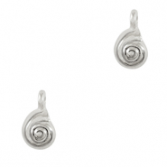 Anh&auml;nger Metall DQ Shell Antik silber (Nickelfrei)