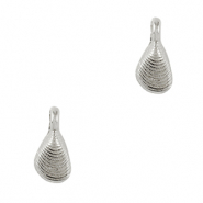 Anh&auml;nger Metall DQ Shell Antik silber (Nickelfrei)