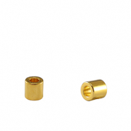Perle Metall DQ Tubes Gold (Nickelfrei)