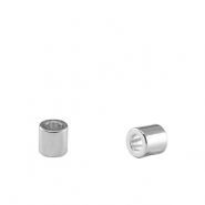 Perle Metall DQ Tubes Antik silber (Nickelfrei)