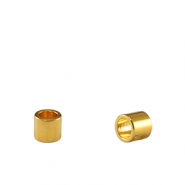 Perle Metall DQ Tubes Gold (Nickelfrei)