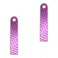 Statement-Anh&auml;nger Bar Wave Metallic lilac purple