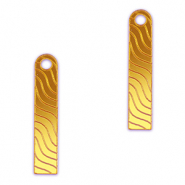 Statement-Anh&auml;nger Bar Wave Metallic yellow
