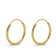Zubeh&ouml;r Metall DQ Ohrringe Creolen 20mm Gold (Nickelfrei)