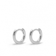 Zubeh&ouml;r Metall DQ Ohrringe Creolen 11mm Silber (Nickelfrei)