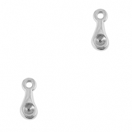 Anh&auml;nger Metall DQ Drop Antik silber (Nickelfrei)