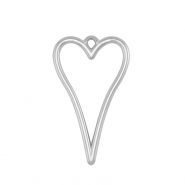 Anh&auml;nger Metall DQ Heart Antik silber