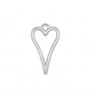 Anh&auml;nger Metall DQ Heart Antik silber