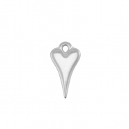 Anhänger Metall DQ Heart Antik silber