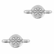 Anhänger Metall DQ Connector Antik silber (Nickelfrei)