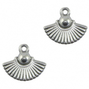 Anh&auml;nger Metall DQ Fan Antik silber (Nickelfrei)