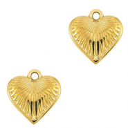Anhänger Metall DQ Heart Gold (Nickelfrei)