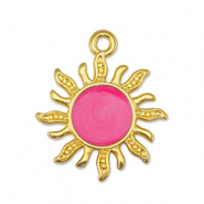 Anh&auml;nger Metall DQ Sun Pearl Pink-Gold (Nickelfrei)