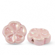 Keramik Perlen Flower Light pink