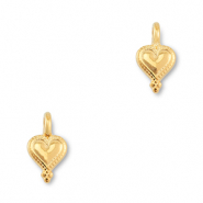 Anhänger Metall DQ Heart Gold (Nickelfrei)