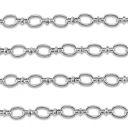 Zubehör aus Stainless Steel - Rostfreiem Stahl Gliederkette Oval Silver