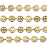 Zubehör aus Stainless Steel - Rostfreiem Stahl Gliederkette Smiley Gold