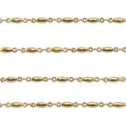 Zubehör aus Stainless Steel - Rostfreiem Stahl Gliederkette Oval Gold