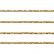 Zubehör aus Stainless Steel - Rostfreiem Stahl Gliederkette Twisted Gold