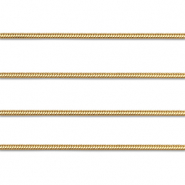 Zubehör aus Stainless Steel - Rostfreiem Stahl Gliederkette Snake Gold