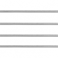 Zubehör aus Stainless Steel - Rostfreiem Stahl Gliederkette Snake Silver