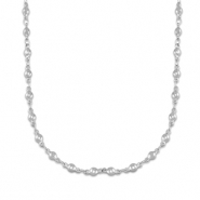 Stainless Steel - Rostfrei Stahl Kette Ball Silver
