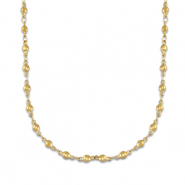Stainless Steel - Rostfrei Stahl Kette Ball Gold