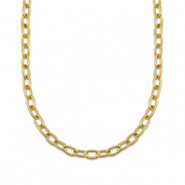 Stainless Steel - Rostfrei Stahl Gliederkette Twisted Gold