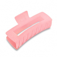 Haarschmuck Haarklemme Samt-Optik Pink