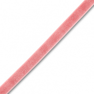 Samt-Schmuckband Vintage pink-silver glitter