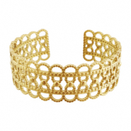 Stainless Steel - Rostfrei Stahl Armb&auml;nder Bangle Gold