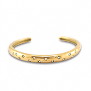 Stainless Steel - Rostfrei Stahl Armbänder Bangle Gold