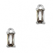 Anh&auml;nger aus Kristallglas Rectangle Multicolor-silver