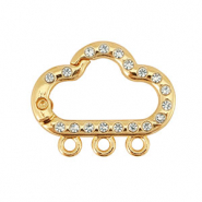 Farbiges Zubeh&ouml;r F&uuml;r Schl&uuml;ssel Anh&auml;nger Cloud with 3 eyes Gold