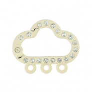Farbiges Zubeh&ouml;r F&uuml;r Schl&uuml;ssel Anh&auml;nger Cloud with 3 eyes Off white