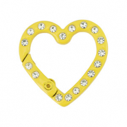 Farbiges Zubeh&ouml;r F&uuml;r Schl&uuml;ssel Anh&auml;nger Heart Yellow