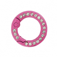 Farbiges Zubeh&ouml;r F&uuml;r Schl&uuml;ssel Anh&auml;nger Ring Magenta pink