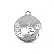 BY31® Anhänger aus Stainless Steel - Rostfreiem Stahl Moon & Sun Silver