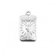 BY31® Anhänger aus Stainless Steel - Rostfreiem Stahl Card Heart Silver
