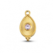 BY31® Anhänger aus Stainless Steel - Rostfreiem Stahl Drop Gold-light lilac