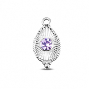 BY31® Anhänger aus Stainless Steel - Rostfreiem Stahl Drop Silver-light lilac
