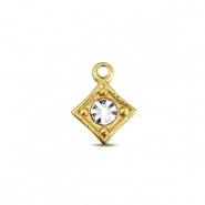 BY31® Anhänger aus Stainless Steel - Rostfreiem Stahl Rhombus Gold-crystal