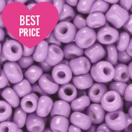 Rocailles Perlen Glas 6/0 (4mm) Lilac purple
