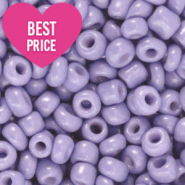 Rocailles Perlen Glas 6/0 (4mm) Oriental iris lilac