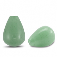Perlen Naturstein Quarz Drop Green