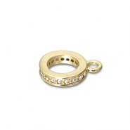 TQ Metall Brass Ring mit &Ouml;se Gold